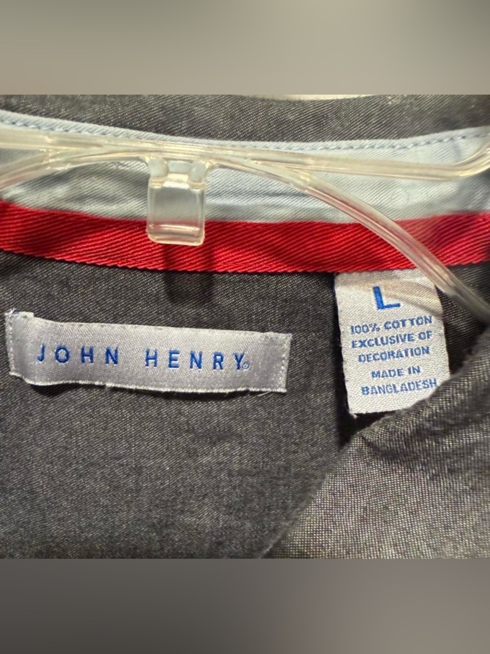 John Henry Short-Sleeve Button-Down Shirt - Charcoal - Picture 3 of 5